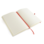 A5 white notebook red open 2
