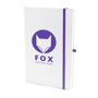 A5 white notebook purple