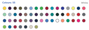 Gildan T GD01 - colour chart