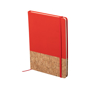 Cork pu notebook red