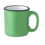 Vintage ceramic mug green