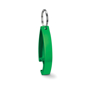 Alu bottle opener keyring green
