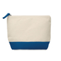 Cotton cosmetic pouch blue