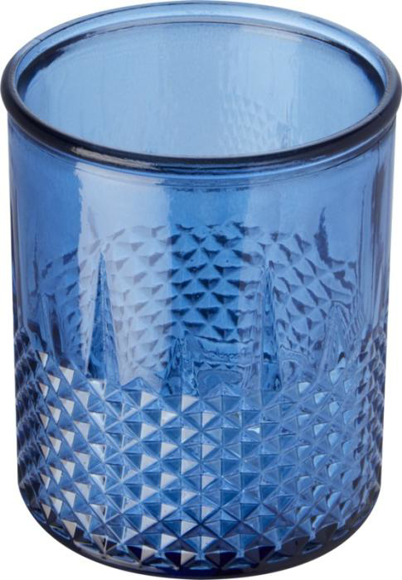 Estrel recycled glass tealight holder - Transparent blue