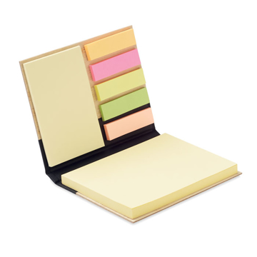 3 piece sticky note memo pad with bamboo cover 3 piece sticky note memo pad with bamboo cover