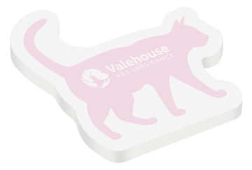 Show details for Shaped Sticky smart notepad sticky smart pad cat