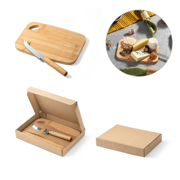 Picture of BAMBOO CHEESE BOARD WITH KNIFE