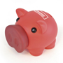 Rubber nose piggy bank red