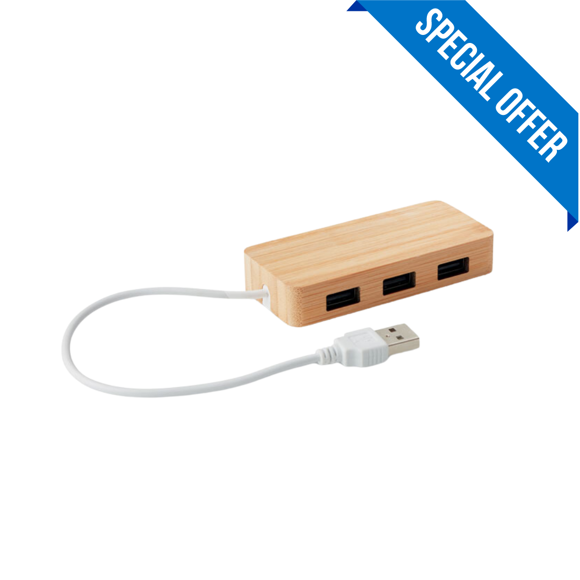 Picture of Eco friendly bamboo USB hub - OFFER