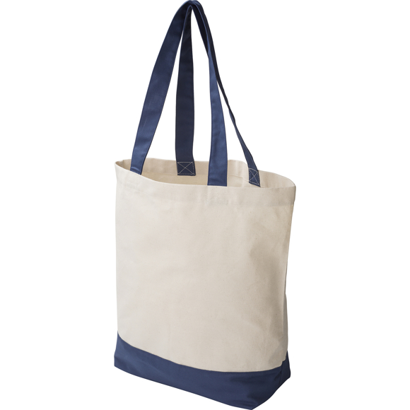 Picture of COLOURED BASE & HANDLE COTTON  SHOPPER