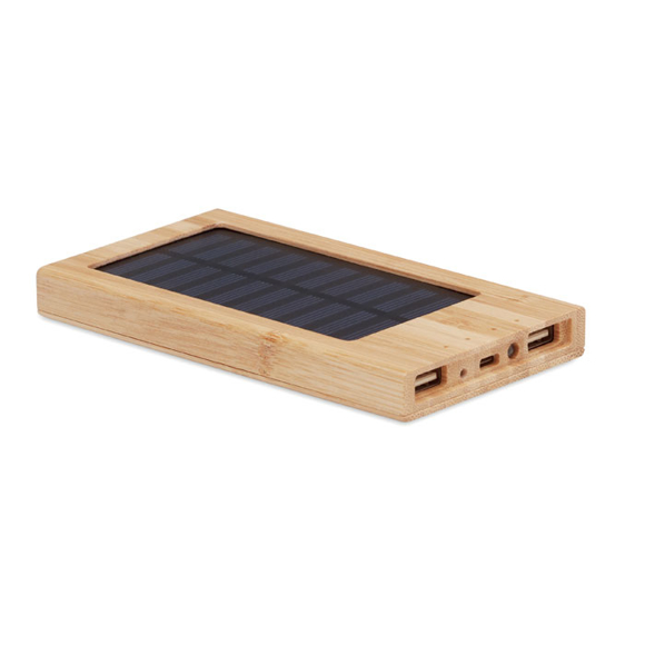 Picture of SOLAR BAMBOO POWERBANK