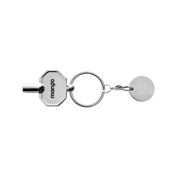 Picture of RCS RECYCLED ZINC ALLOY RADIATOR KEYCHAIN WITH TROLLEY COIN