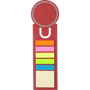 Picture of BOOKMARK WITH STICKY NOTES