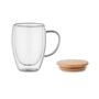 Picture of TIROL GLASS MUG WITH BAMBOO LID