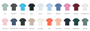 Stanley/Stella tshirt colours 1