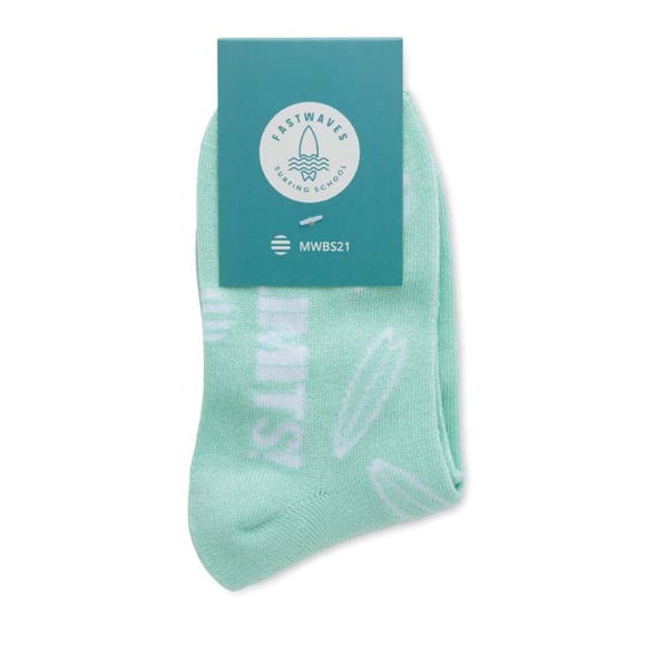 Picture of BAMBOO JACQUARD CREW SOCKS