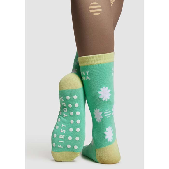 Picture of COTTON NON SLIP JACQUARD CREW SOCKS