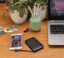 Picture of 5.000 mAh Pocket Powerbank with integrated cables