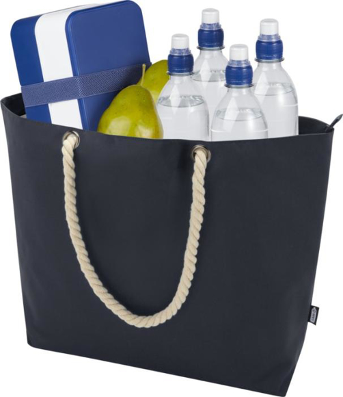 Picture of Panama GRS recycled beach cooler tote bag with cord handles 23L