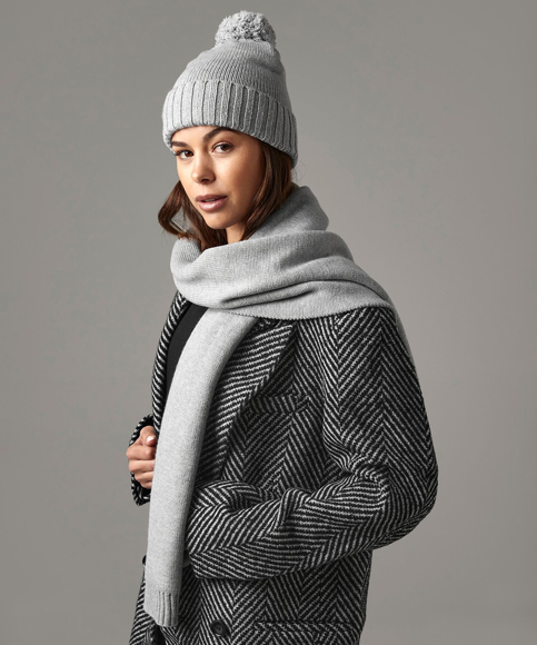 Picture of Beechfield Knitted scarf and beanie gift set