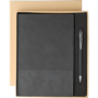 Picture of The Tarek Recycled PU notebook with ballpen gift set