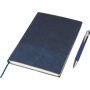 Picture of The Tarek Recycled PU notebook with ballpen gift set