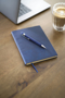Picture of The Tarek Recycled PU notebook with ballpen gift set