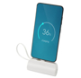 Picture of Alnair 5000 mAh 10W recycled plastic Type-C power bank with built-in flip stand and 2-in-1 cable