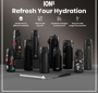 Picture of ION8 INSULATED STEEL WATER BOTTLE 500ML