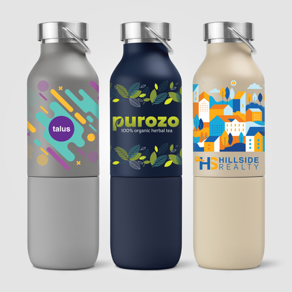 Picture of Freya Duo – 2-in-1 590 ml Double-Wall Recycled Stainless Steel Bottle with 325 ml Tumbler