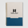 Picture of Lino FSC Paper Spiral Binding Vertical Pocket Notebook - A5