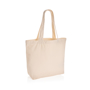 Picture of Impact Aware™ 240 gsm recycled canvas shopper w/pocket undyed.