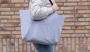 Picture of Impact Aware™ 240 gsm recycled canvas large tote undyed
