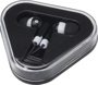 Picture of Rebel earbuds with recycled plastic storage box