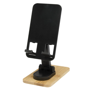 Picture of Alfirk recycled plastic foldable desk phone stand with bamboo base
