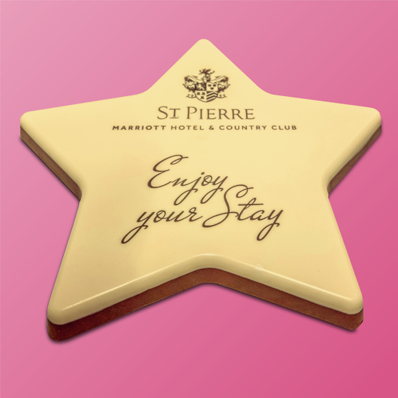 Picture of Large Chocolate Star – Bespoke Edible Print on Premium Chocolate