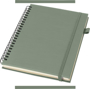 Picture of JournalBooks Liss A5 recycled plastic hard cover spiral notebook
