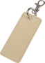 Picture of Resi plus GRS recycled Rectangle charm keychain