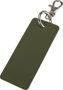 Picture of Resi plus GRS recycled Rectangle charm keychain