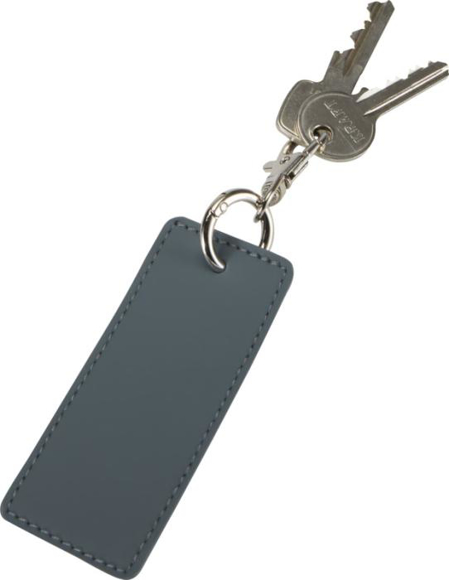 Picture of Resi plus GRS recycled Rectangle charm keychain