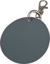 Picture of Resi plus GRS recycled Round charm keychain