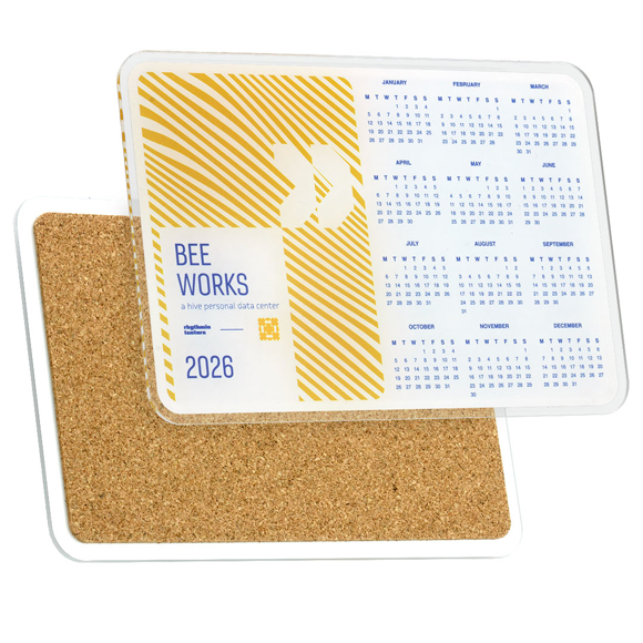 Picture of Recycled Acrylic Coaster Calendar Large